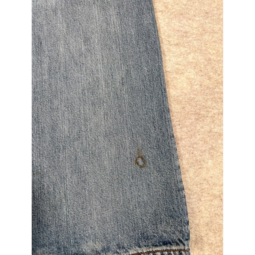 Levis 501 Original Fit Straight‎ Jeans Mens 36x34 Blue Denim Cotton Medium Wash - Picture 7 of 16